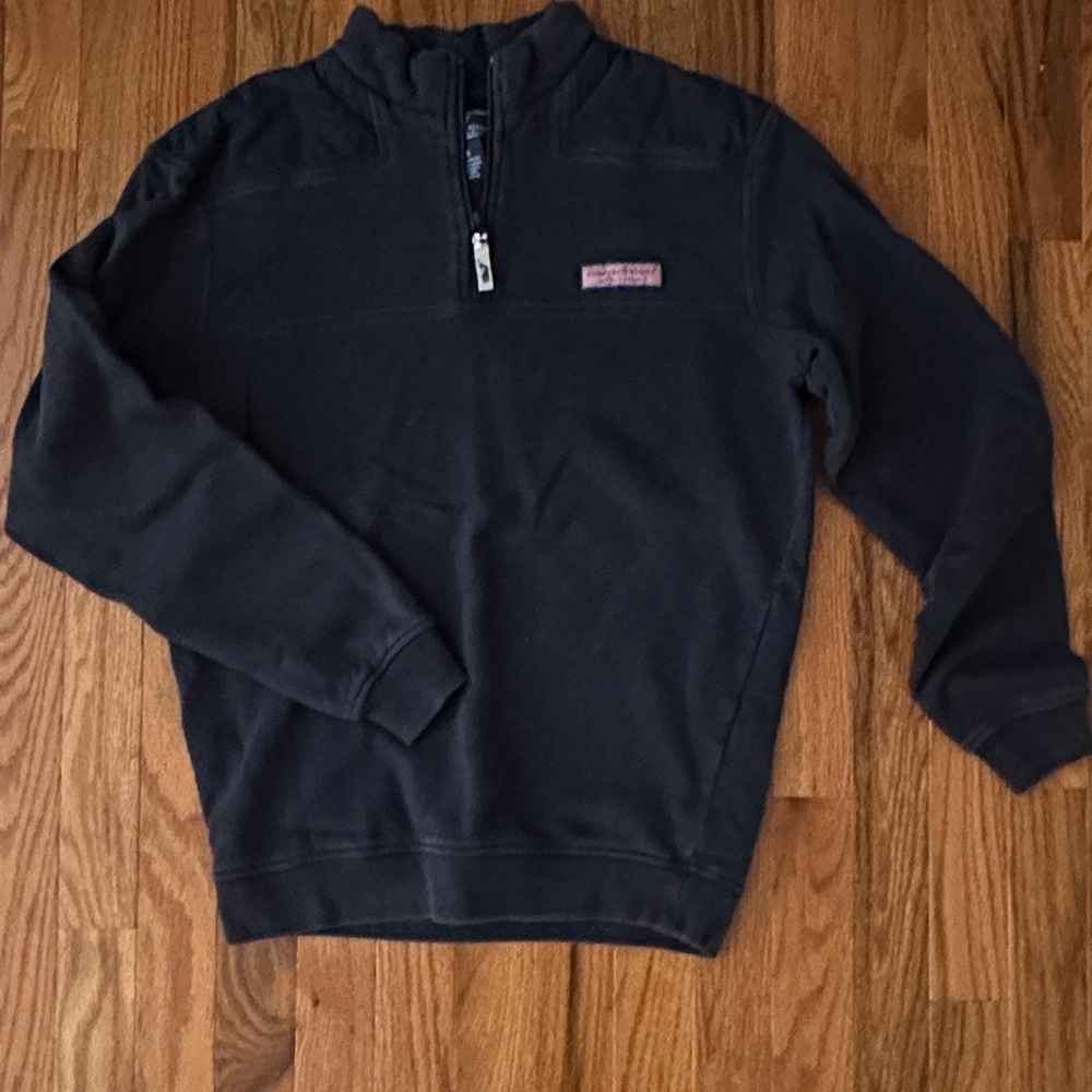 Men's Navy Quarter-Zip Classic Shep Shirt XS